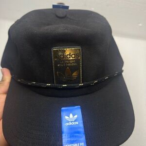 Adidas Black Cap with the 3 stripes